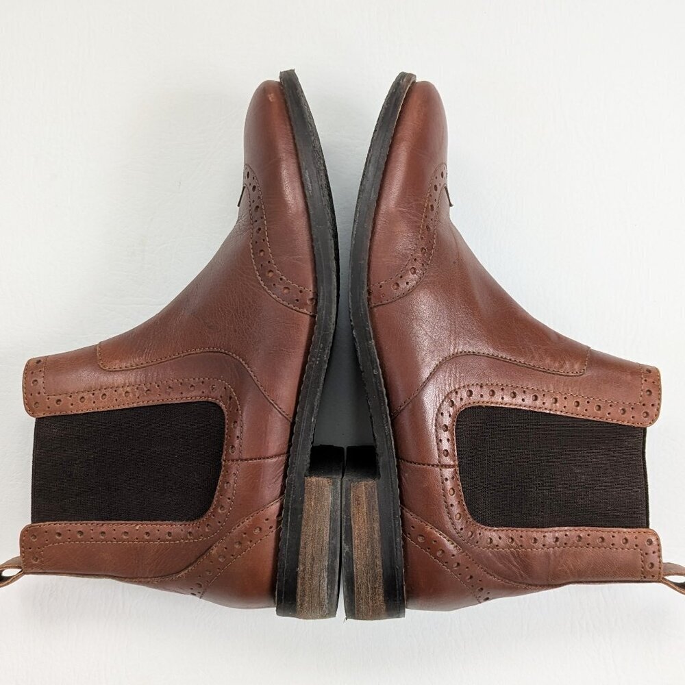 Fatface Women's Brogue Chelsea Boots Size 8 Brown - Picture 5 of 7